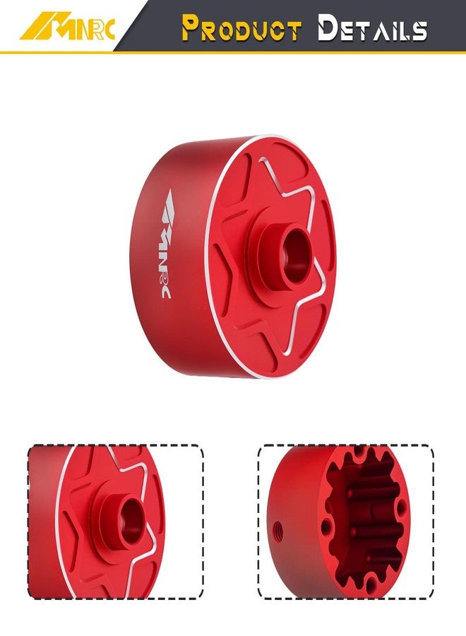 NMNRC Alum Front Rear Center EXB Differential Diff Case Cover for Arrma 1/7 Infraction Limitless Fireteam Mojave 1/8 Kraton Outcast Notorious Talion Typhon 6S EXB RC Car Upgrades Part Red - Image 3